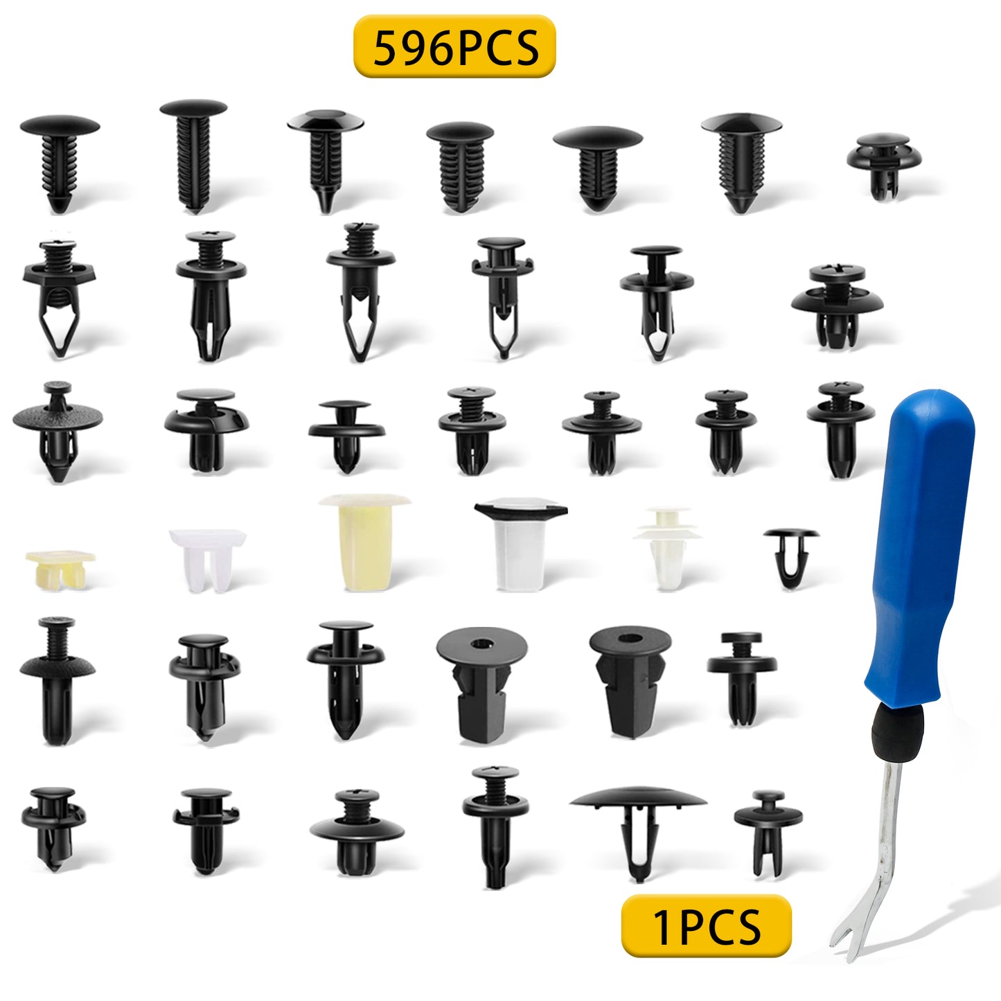 Car Retainer Clips 38 Most Popular Sizes 596 PCS Car Door Panel Trim Clips Kit