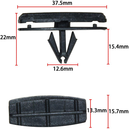 Auto Body Clips 190 PCS Black Nylon for Jeep Wrangler