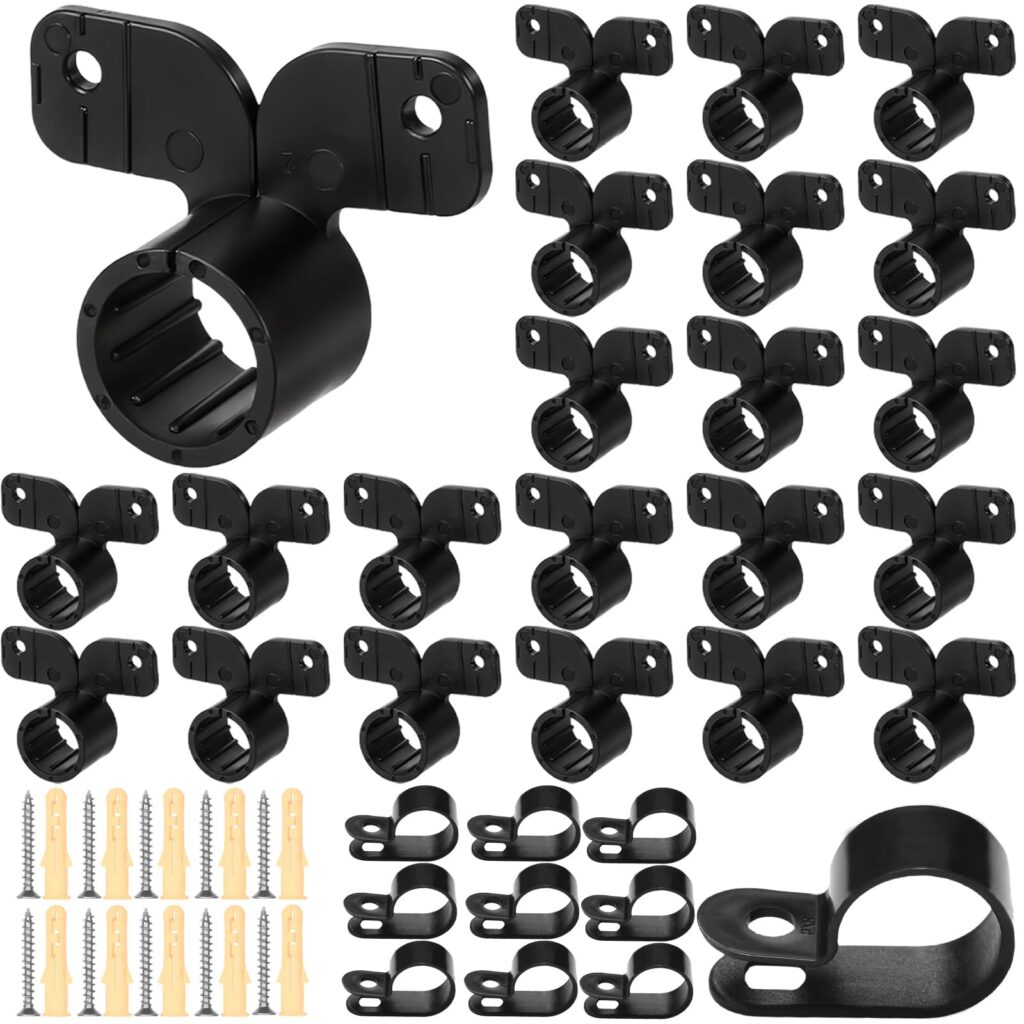 PEX Pipe Clamp Kit Butterfly Hangers & R-Type Supports with Screws for Copper/CPVC/PEX Plumbing Installation